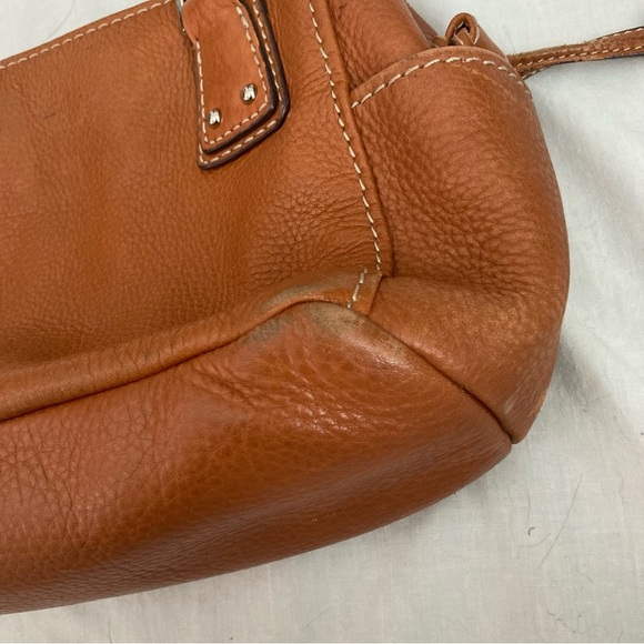 Vintage Y2K Fossil Leather Shoulder Bag Tan - Picture 3 of 12